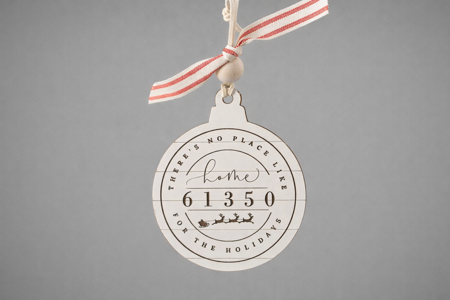 Custom No Place Like Home Zip Code Ornament