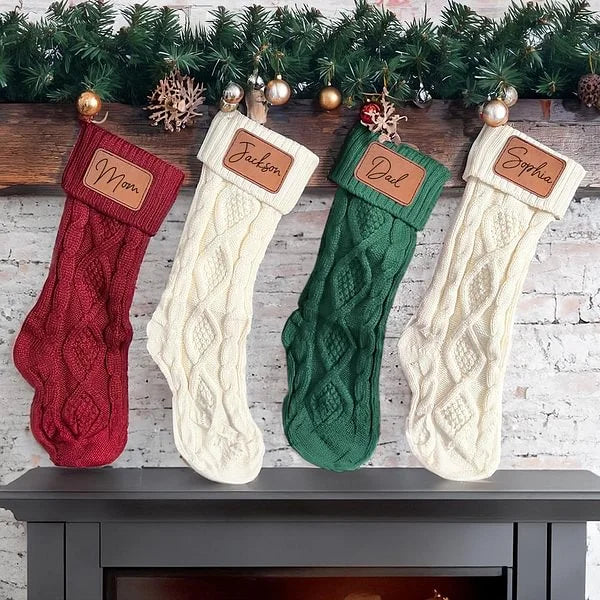 Personalized Knit 18” Christmas Stocking