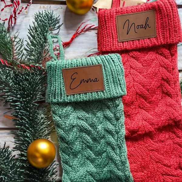 Personalized Knit 18” Christmas Stocking