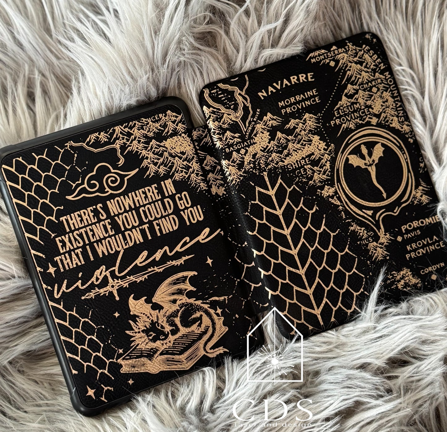 Fourth Wing Inspired 2024 Kindle Paperwhite 7in e-Reader Case - CDS Laser & Design