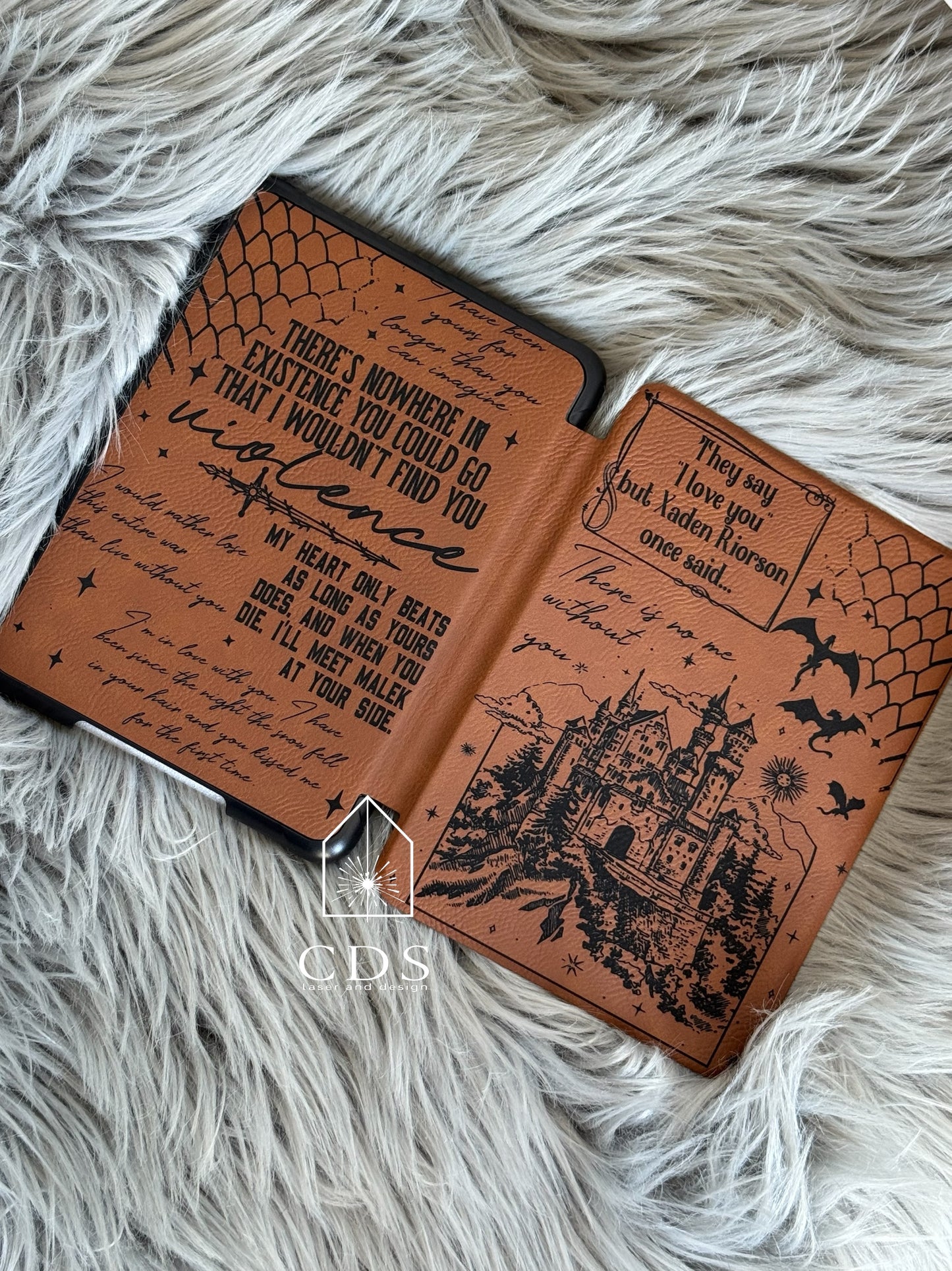 Fourth Wing Inspired 2024 Kindle Paperwhite 7in e-Reader Case - CDS Laser & Design