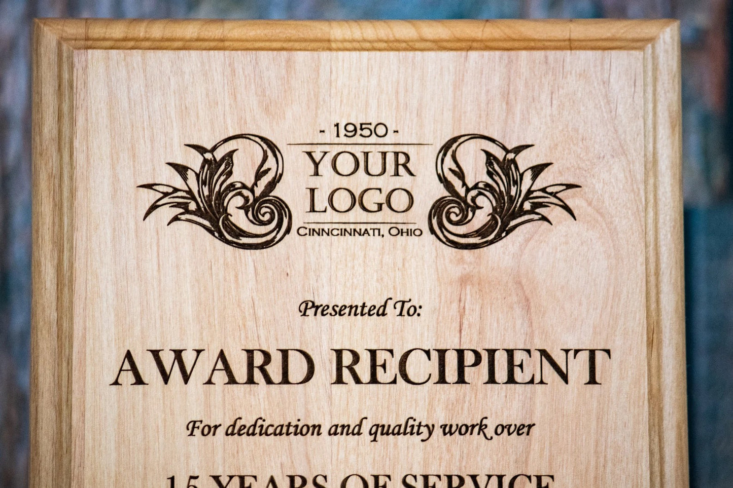 Custom Engraved Wood Plaque - Cattle Dog Studios Laser & Design