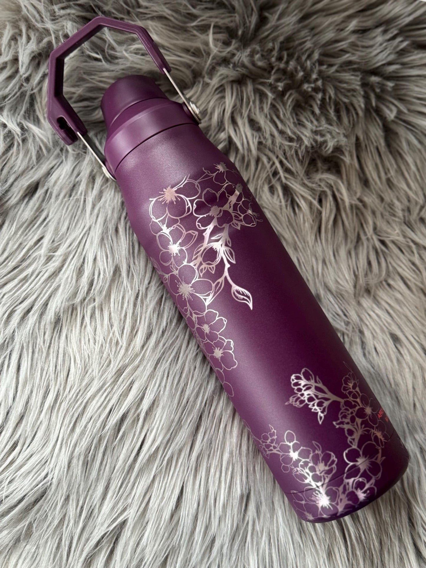 Cherry Blossom floral wrapped tumbler | cherry blossom flowers | Floral | Engraved Flowers | Flower Engraved Tumbler - Cattle Dog Studios Laser & Design