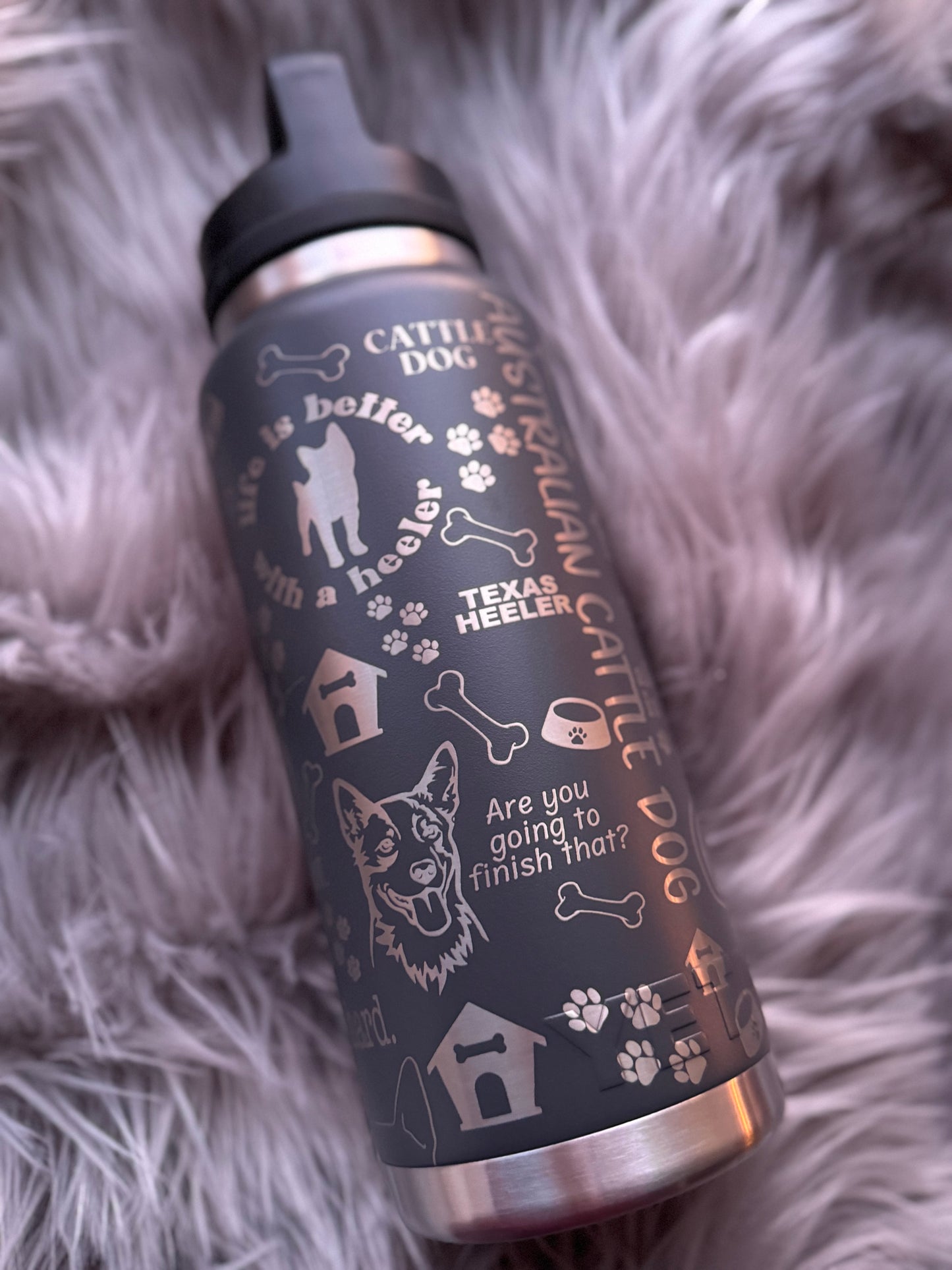 Heeler Mom YETI Tumbler | Cattle dog | Blue Heeler| Red Heeler | Texas Heeler | Dog Mom - Cattle Dog Studios Laser & Design