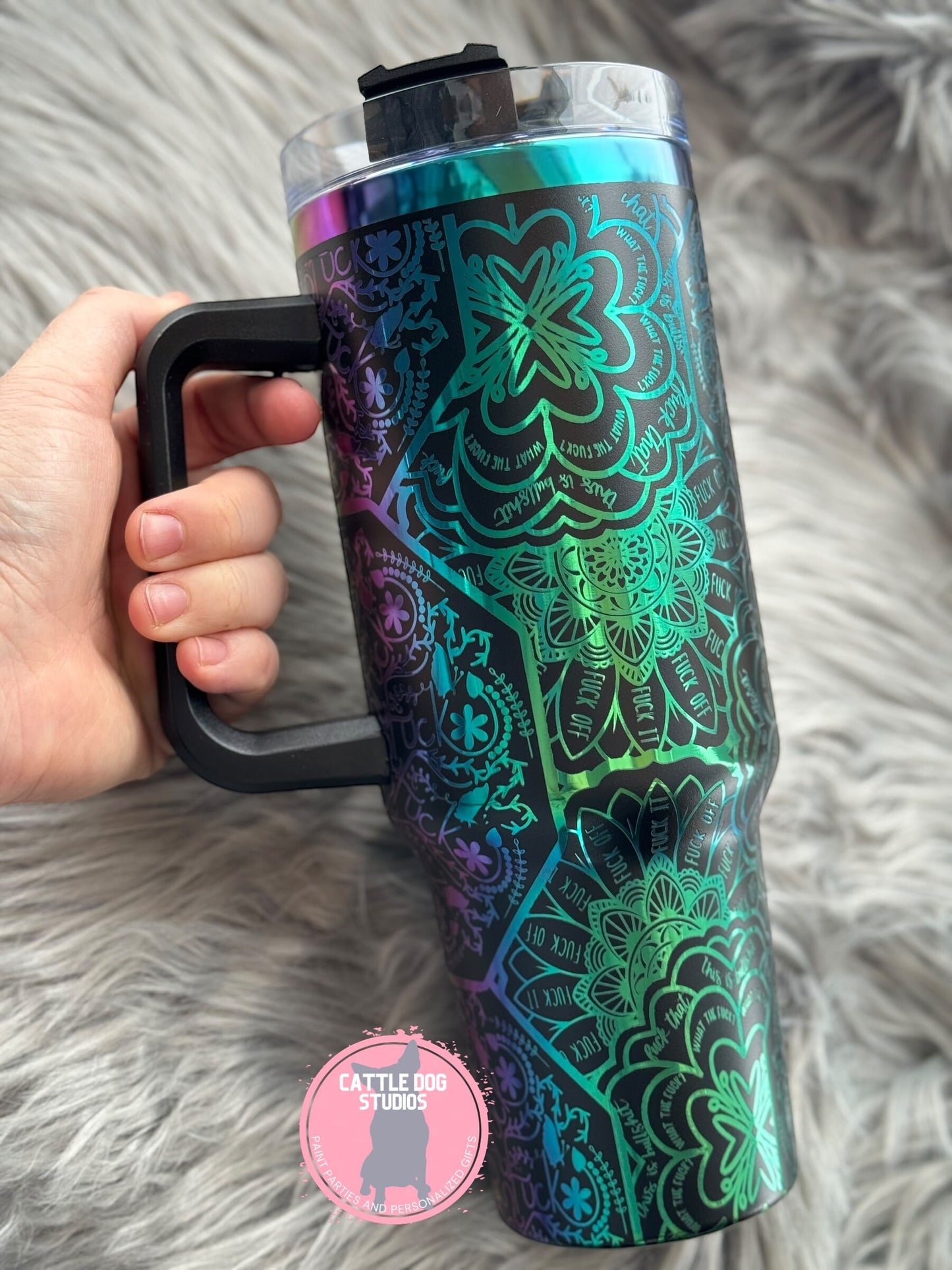 F bomb Swear Words 40oz Tumbler | Sentence Enhancers | Swear Words Tumbler | 40oz tumbler - CDS Laser & Design
