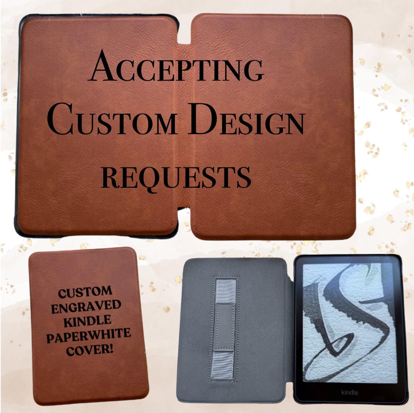 Red Rising Inspired Custom 7” Kindle Paperwhite and Colorsoft eReader Cover | Kindle Cover | Engraved Kindle Cover| Custom Kindle Cover - CDS Laser & Design