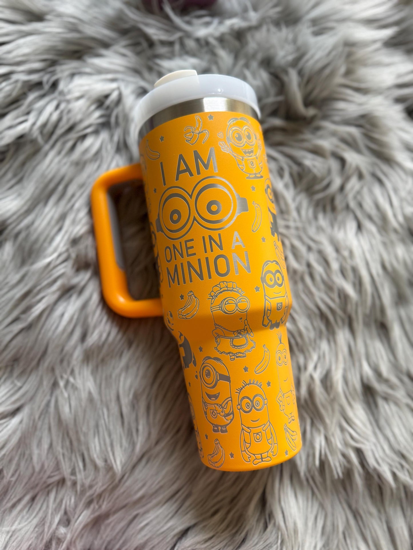 Minion Tumbler | Despicable Me | Gru | Yellow | Yellow Minion | Drinking cup | Engraved - CDS Laser & Design