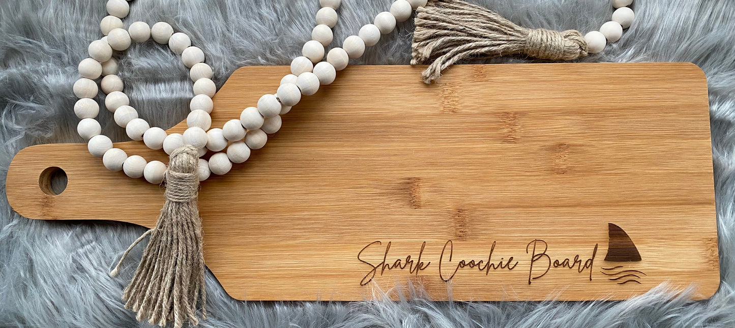 Shark Coochie Board Charcuterie Board Serving Board - Cattle Dog Studios