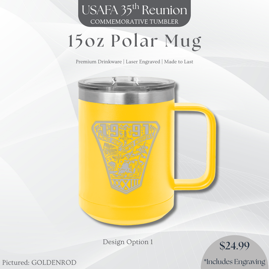 15oz Polar Camel Mug with USAFA '91 Crest