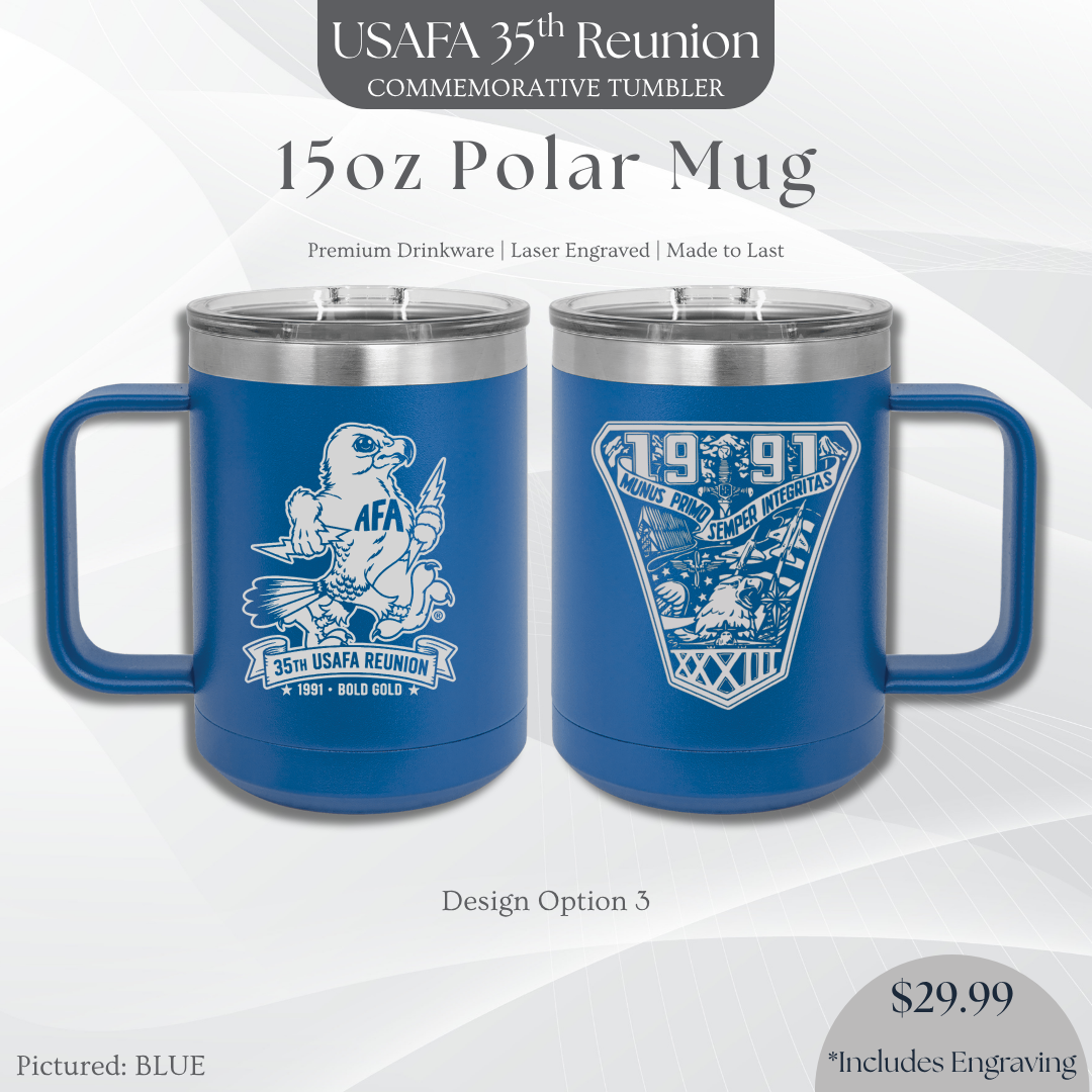 15oz Polar Camel Mug with USAFA '91 Crest
