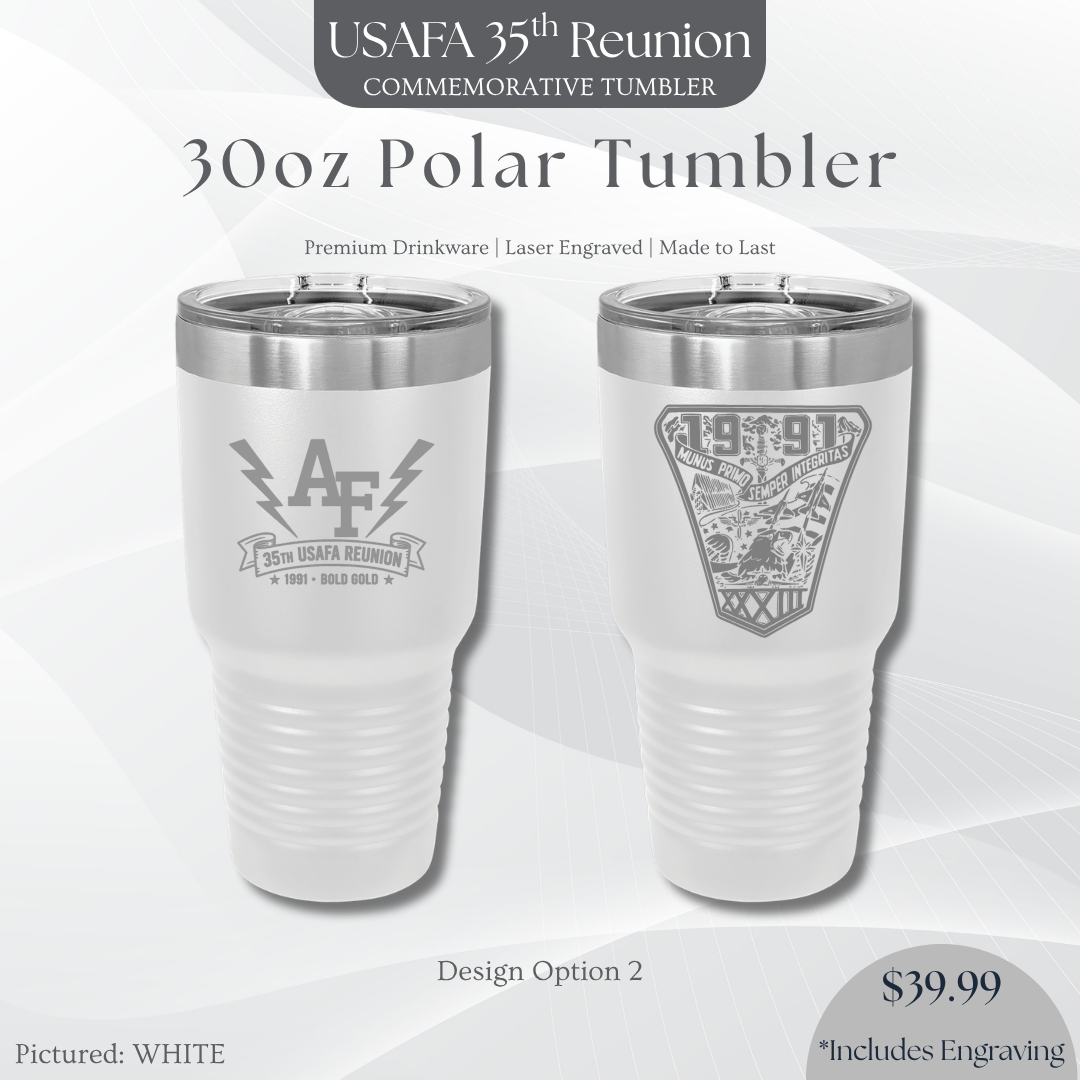 30oz Polar Camel Tumbler with USAFA '91 Crest