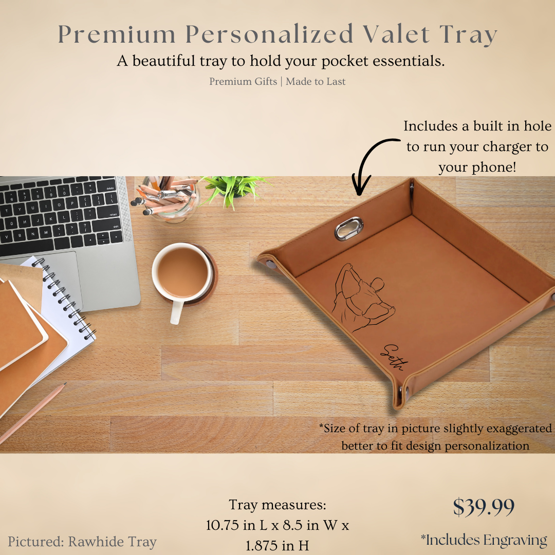 Premium Personalized Valet Tray