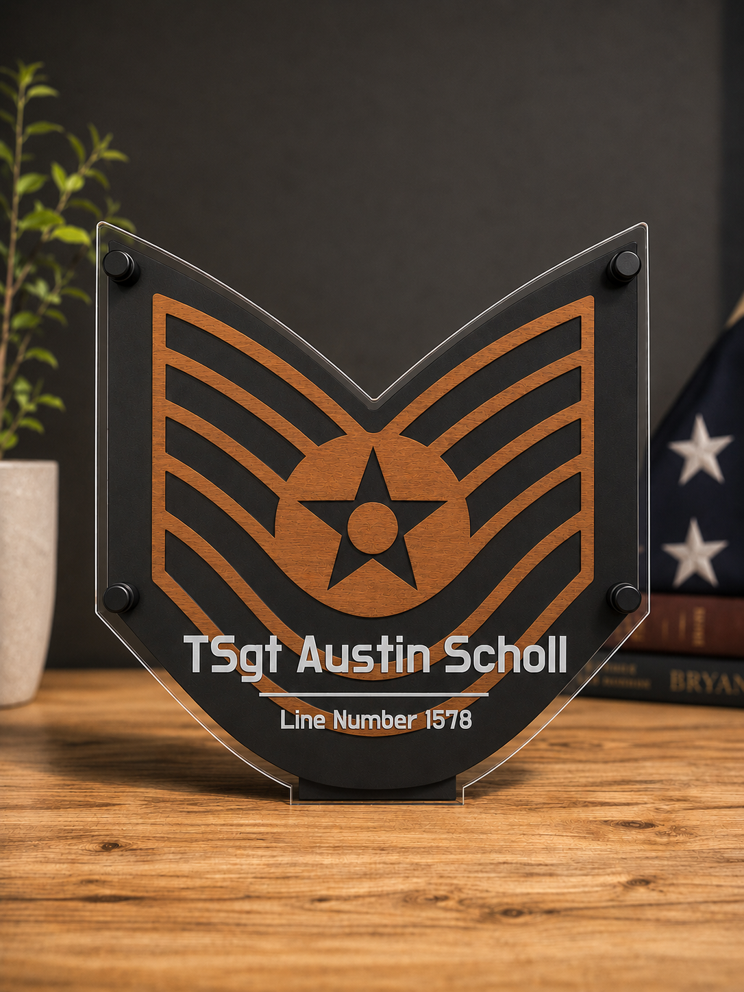 Custom Acrylic Recognition Plaque | Military & Corporate Awards