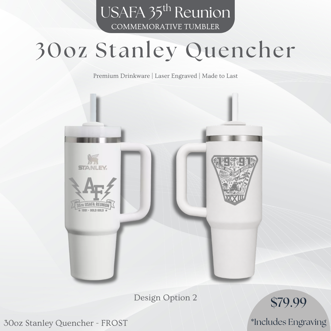 30oz Stanley Quencher with USAFA '91 Crest