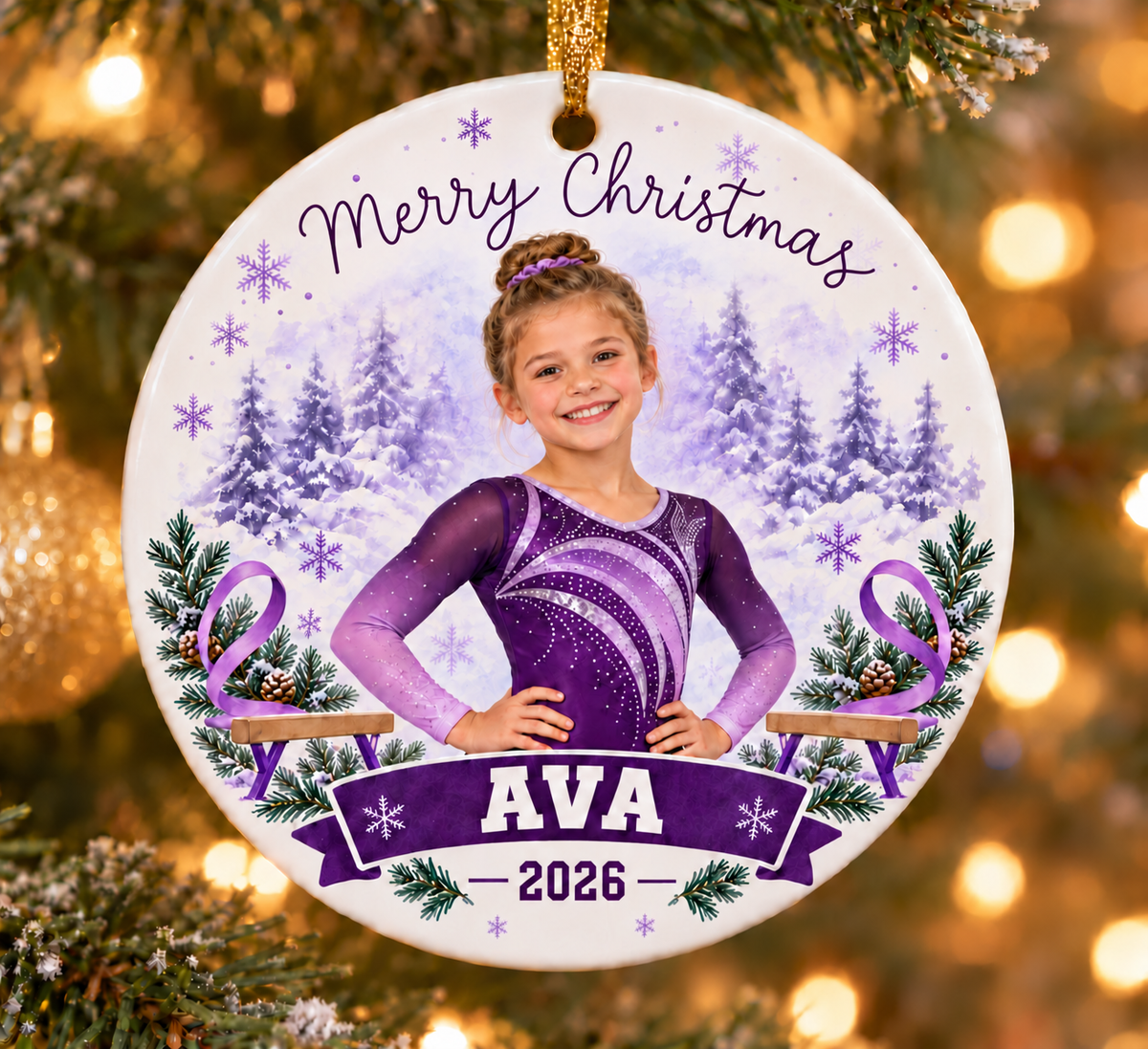 Personalized Sports Photo Ornament | Custom Athlete Gift