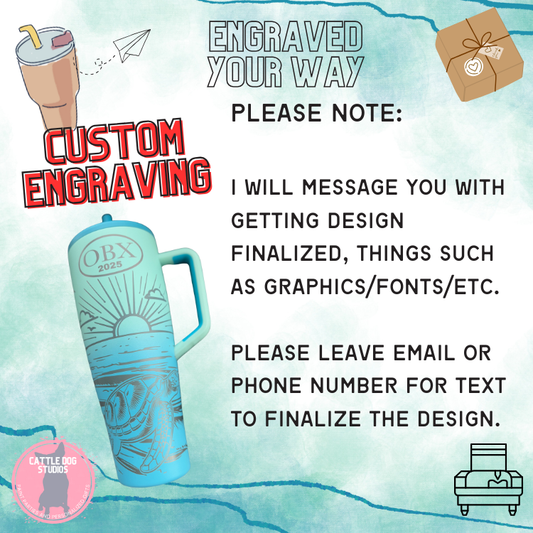 Tumbler Engraving Service Add-On - CDS Laser & Design