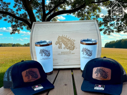 Custom Horse Profile Engraved Set - CDS Laser & Design