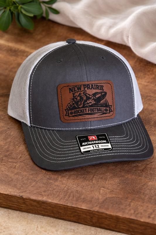 New Prairie Rocket Football - Richardson 112 Trucker Hat