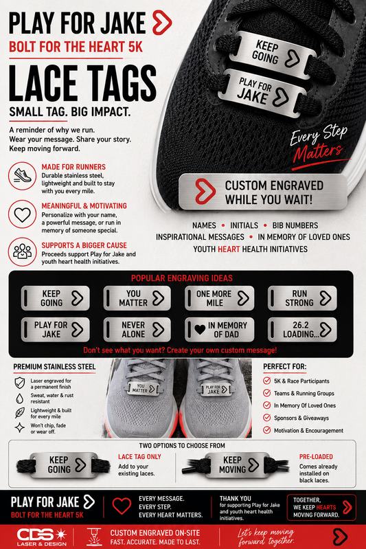 Play for Jake - Wholesale Lace Tags