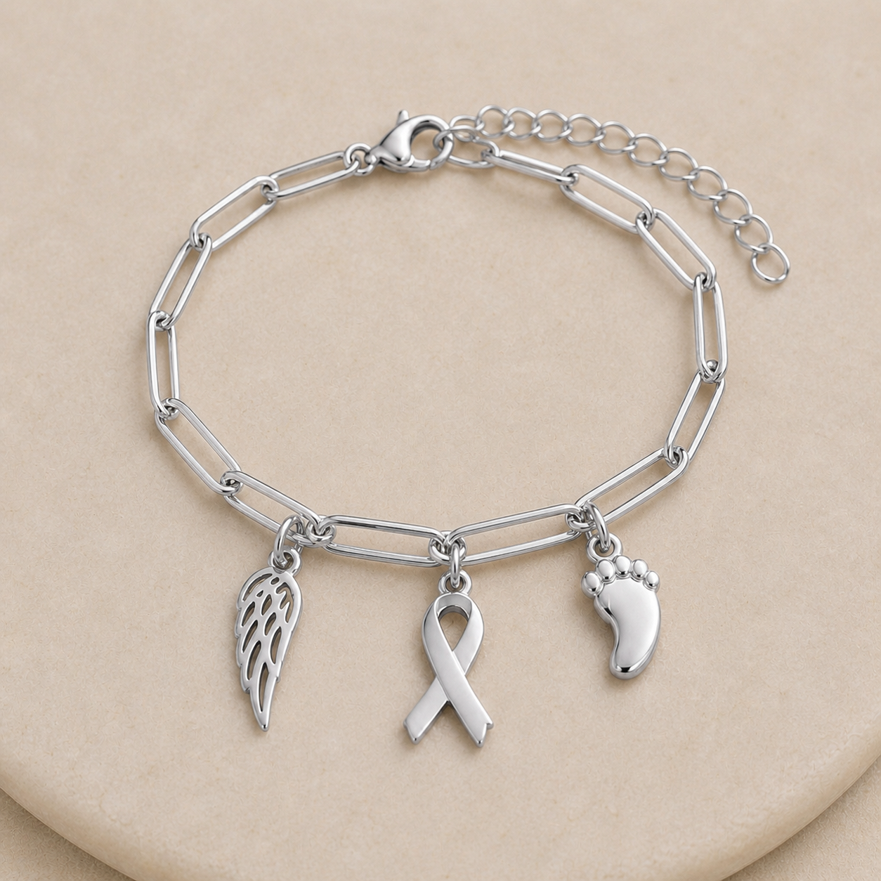 Tiny Toes & Angel Wings Bracelet
