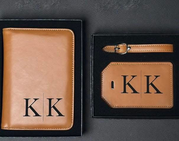 Luxe Passport Wallet & Luggage Tag Matching Set