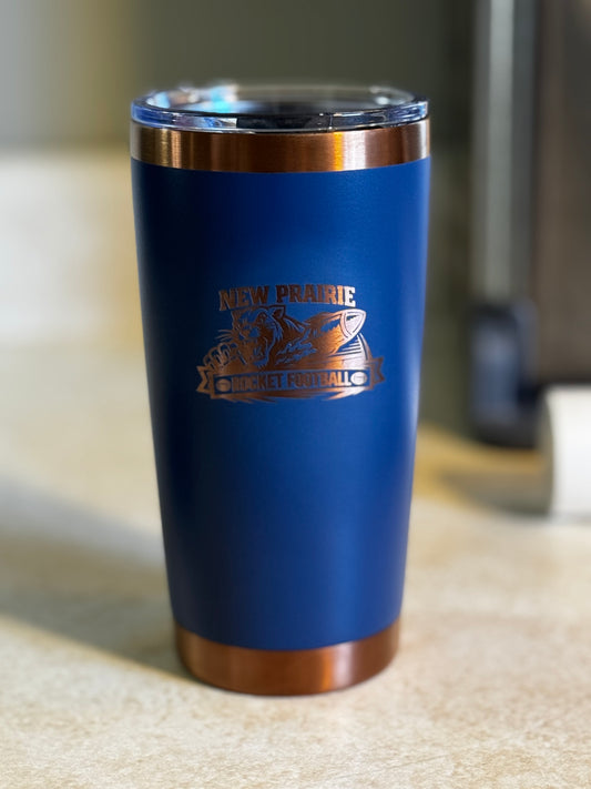 20oz New Prairie Rocket Football Coffee Tumbler