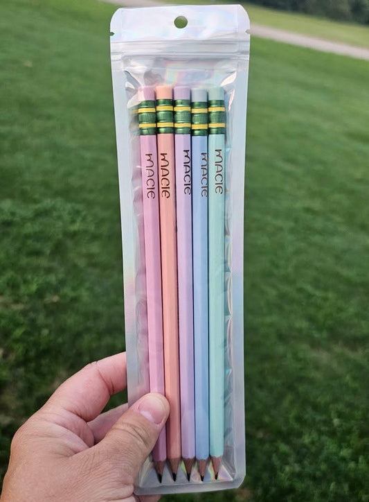 Custom Engraved Ticonderoga Pencils - Pastel - CDS Laser & Design