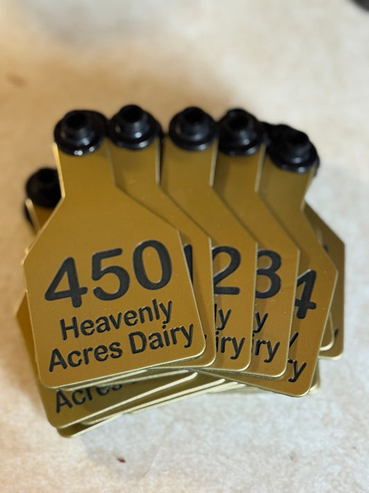MEDIUM Custom Engraved Ritchey Livestock ID Tags