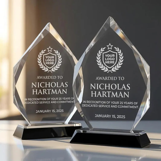 Custom Engraved Diamond Impress Award – Fully Personalized Engraved Recognition Plaque