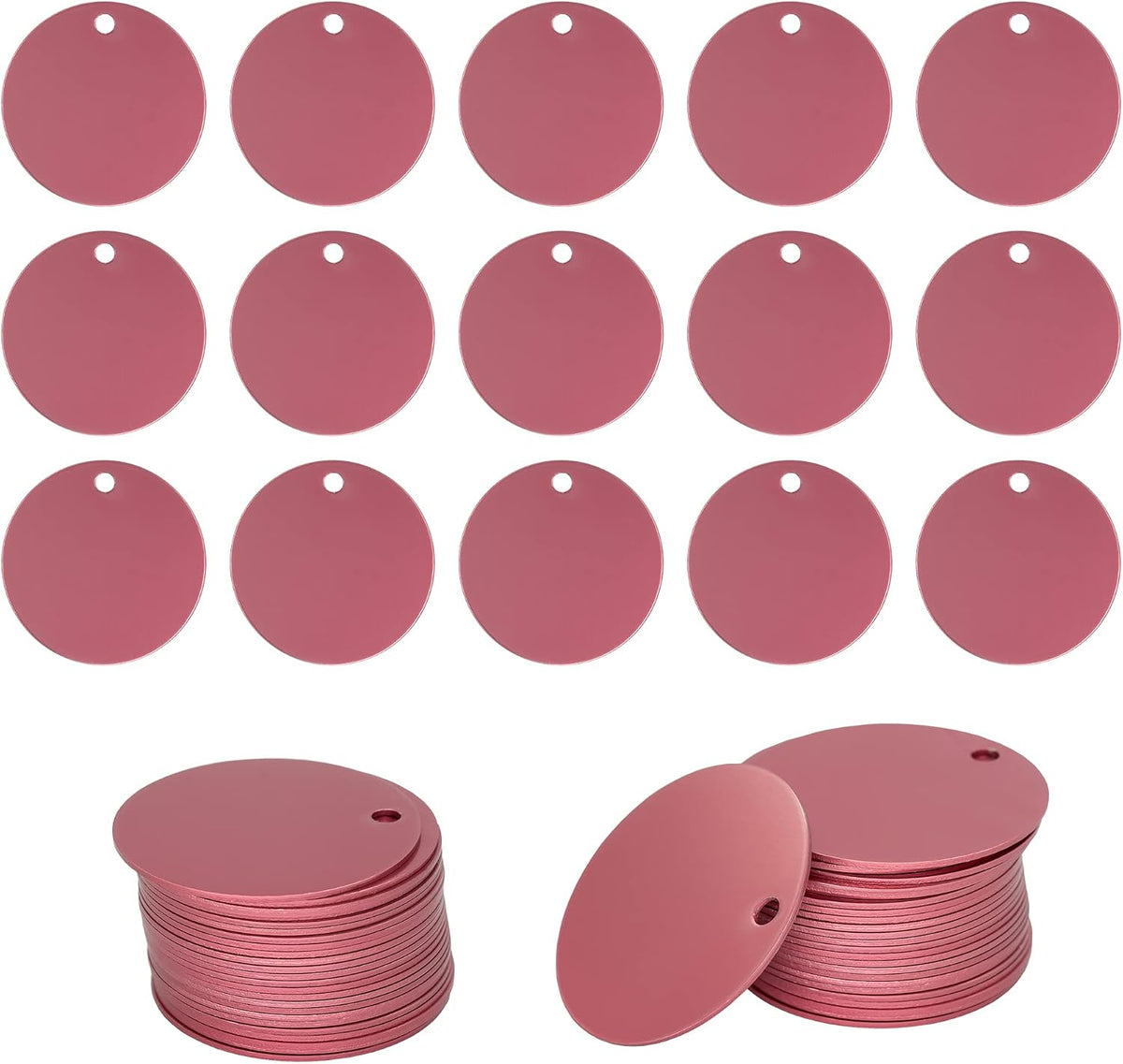 Picture showing light pink color variation for key tags.