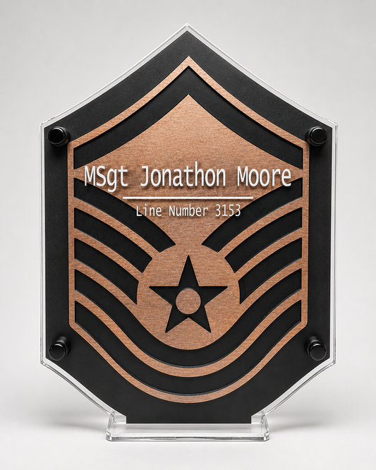 Custom Acrylic Recognition Plaque | Military & Corporate Awards