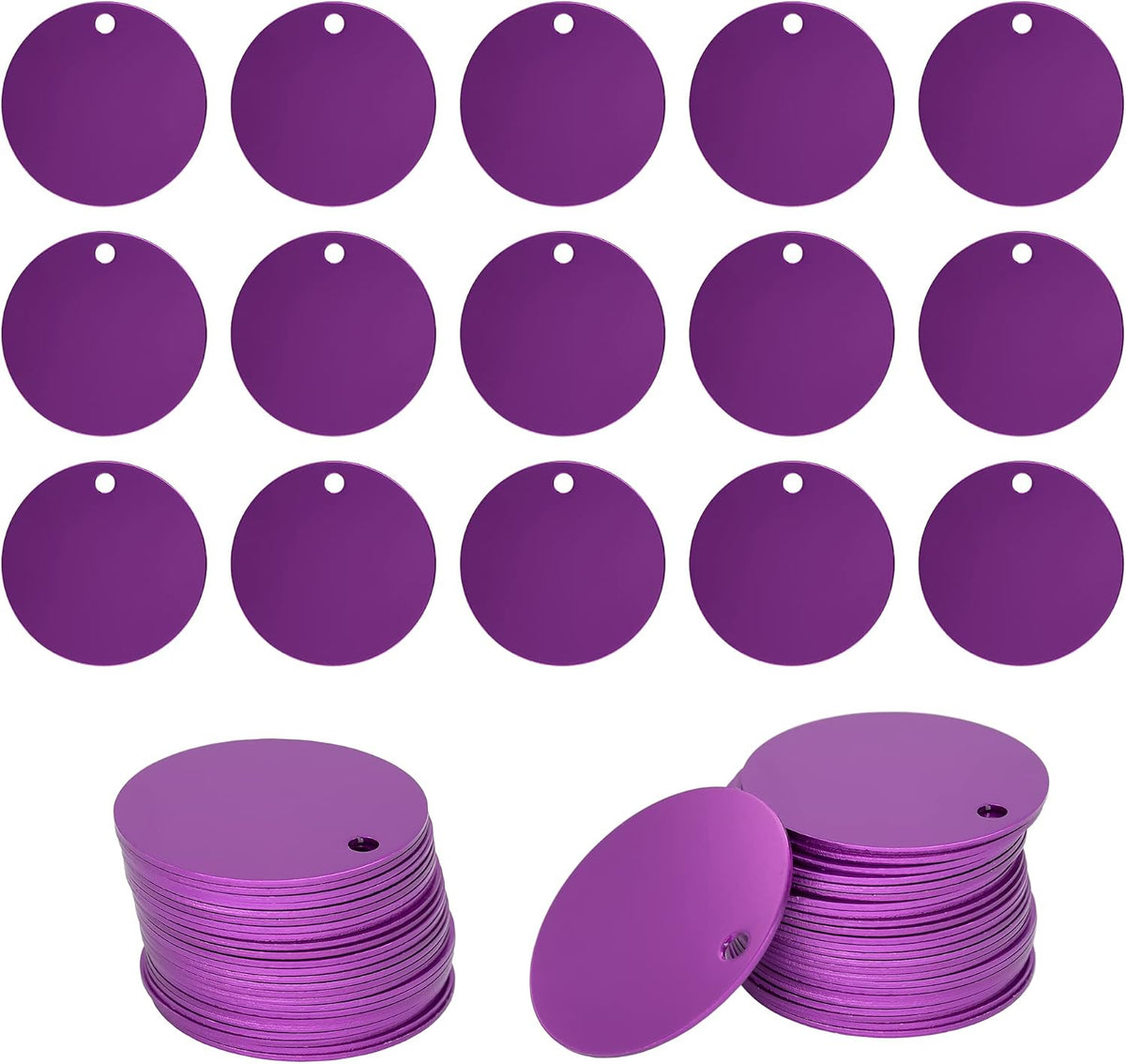 Picture showing purple color variation for key tags. 