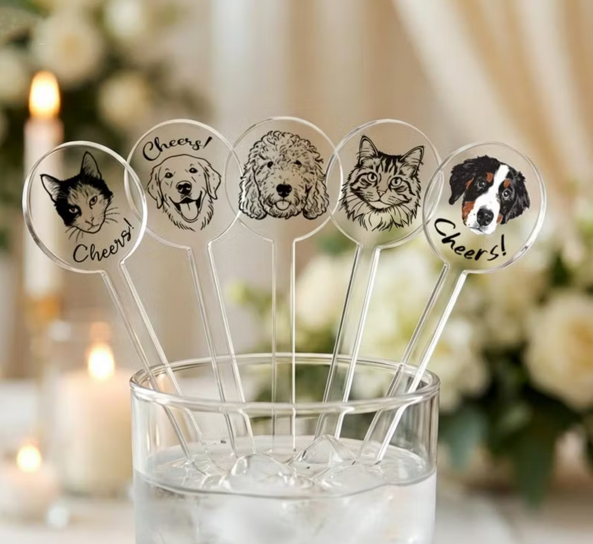 Custom Drink Stir Sticks for Weddings, Events & Logos