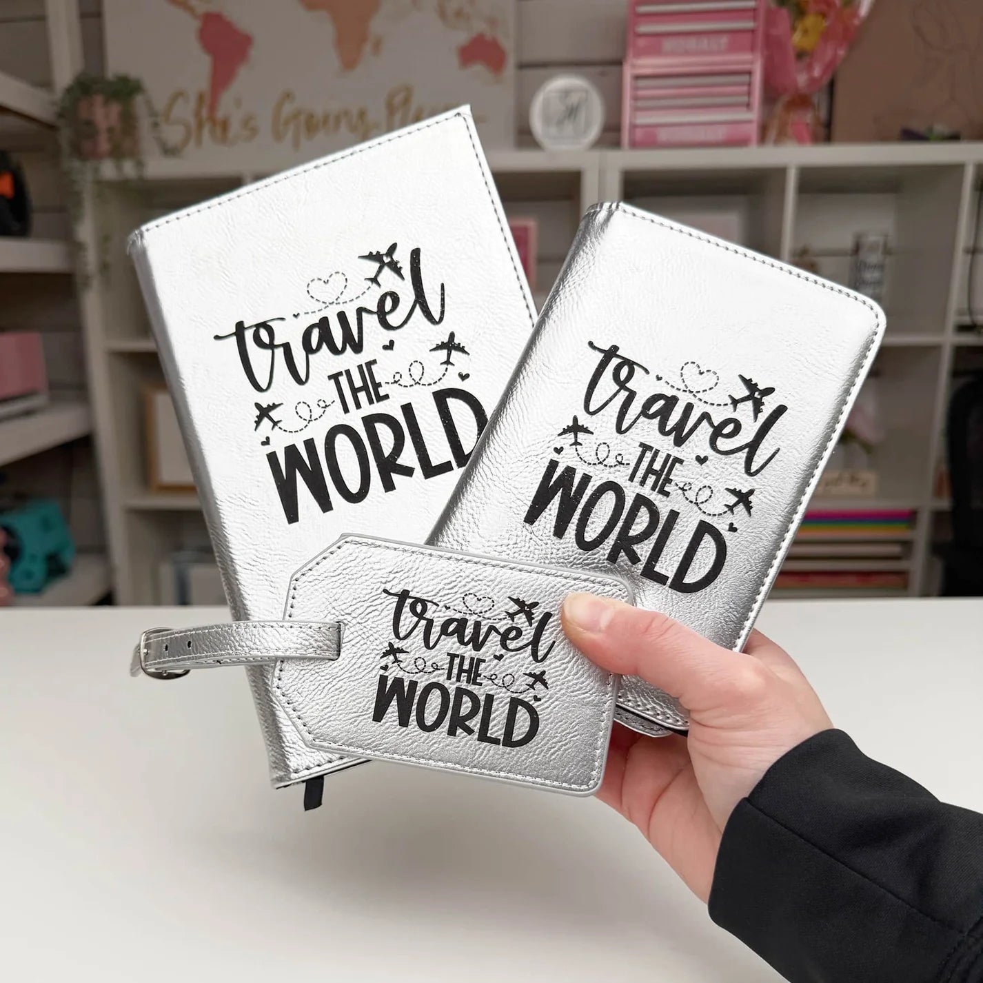 Luxe Passport Wallet & Luggage Tag Matching Set
