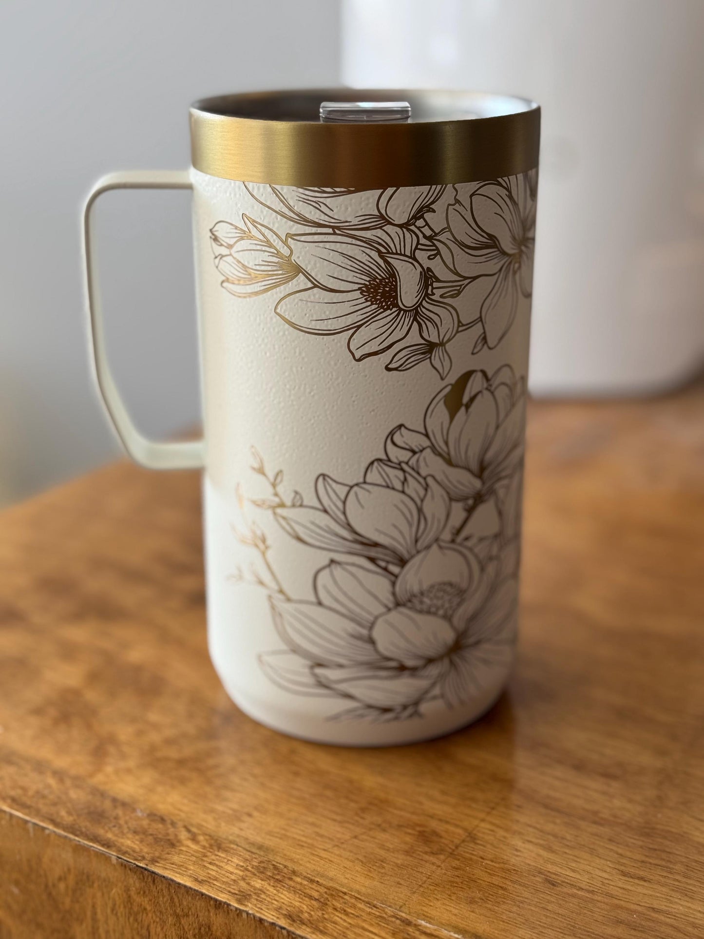 Magnolia Engraved Stanley 24oz Camp Mug - Cattle Dog Studios Laser & Design