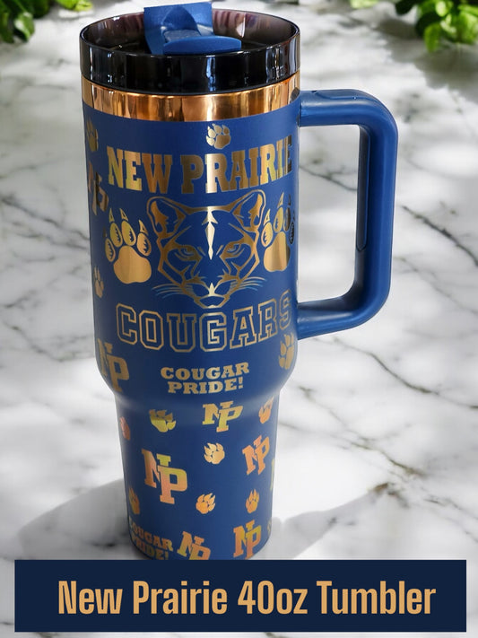 New Prairie 40oz Tumbler - Cattle Dog Studios Laser & Design