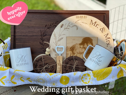 Custom Engraved Wood Photo - Square/Rectangle - Wedding, Anniversary, Retirement,  Graduation, Pet Memorial, Memorial Gift, Pet Photo, Wood engraved photo - Cattle Dog Studios
