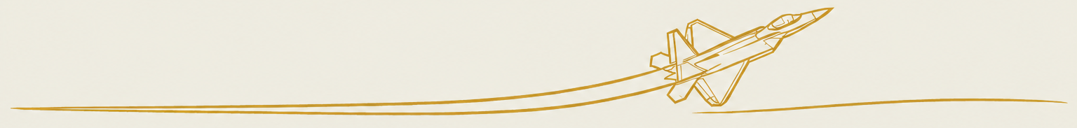 line art dividing block featuring jet with continuous line jet stream