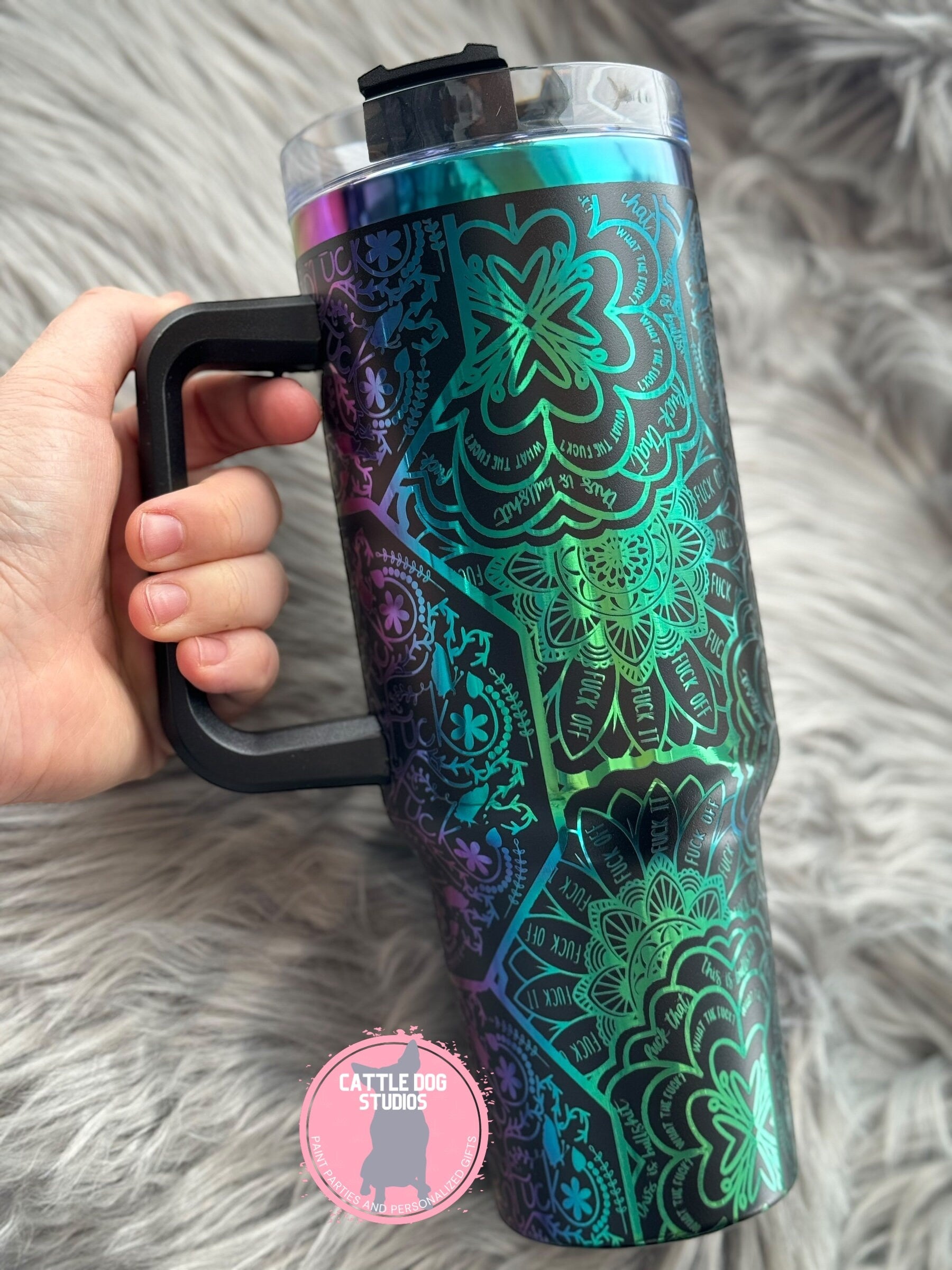 F bomb Swear Words 40oz Tumbler | Sentence Enhancers | Swear Words Tumbler | 40oz tumbler - CDS Laser & Design