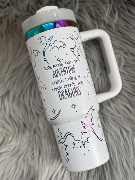 Dragon Adventure Engraved Tumbler | Dragon Rider | Dragons - CDS Laser & Design
