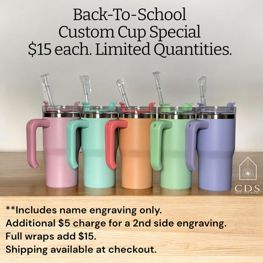 Custom Engraved 20oz Quencher Tumbler | Kids Tumbler | Coffee Tumbler | Engraved | Engraved Tumbler | Quencher - CDS Laser & Design