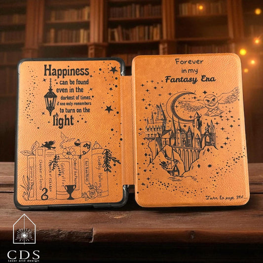 Hogwarts Fantasy Era Inspired 7” Kindle Paperwhite and Colorsoft eReader Cover | Kindle Cover | Engraved Kindle Cover| Custom Kindle Cover - CDS Laser & Design
