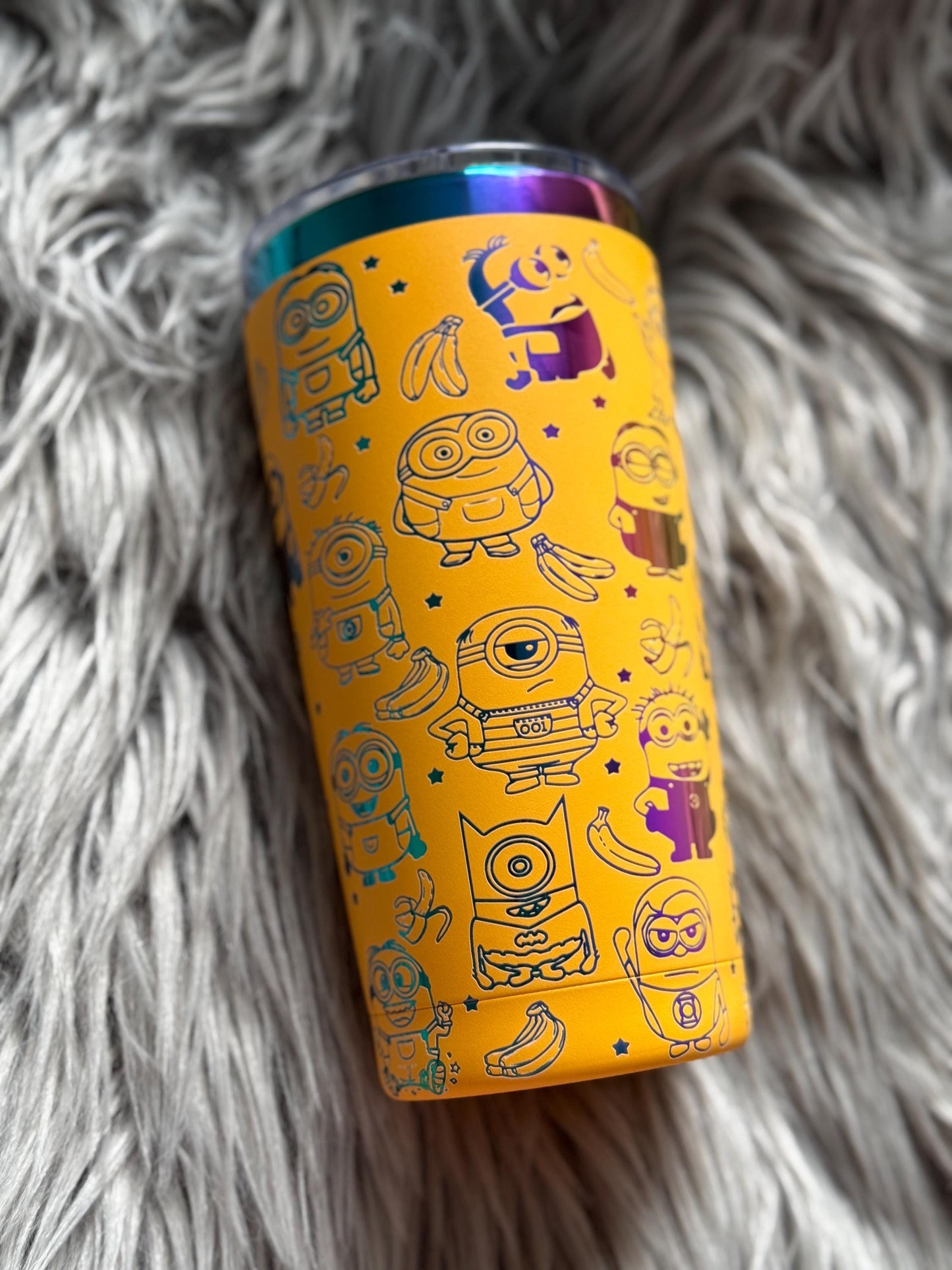 Minion Tumbler | Despicable Me | Gru | Yellow | Yellow Minion | Drinking cup | Engraved - CDS Laser & Design